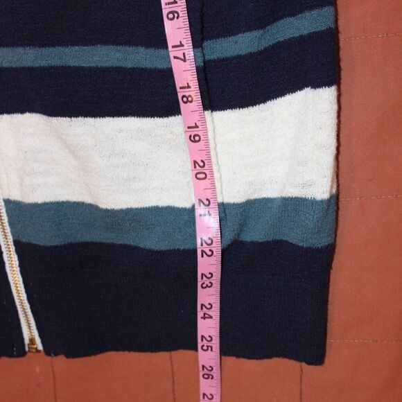 Club Monaco Slub Striped mockneck sweater Bomber Jacket  Sweater Men’s  SzSmall - Picture 11 of 11